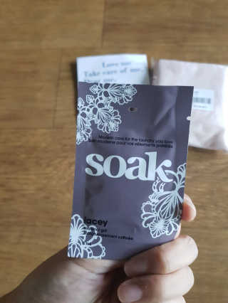 THEZAM [더잠] GELATO 팬티+친환경 속옷 전용 세제 SOAK 5ml — 3점을 준 리뷰어가 2019년 7월 올린 사용 사진