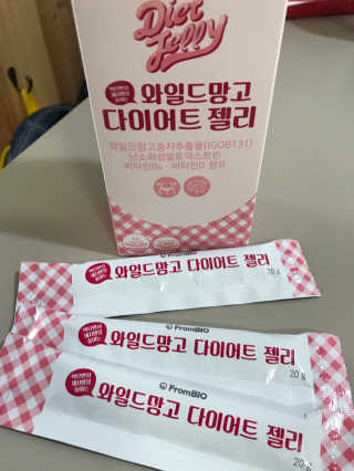 프롬바이오 다이어트엔와일드망고 젤리 — 4점을 준 리뷰어가 2020년 1월 올린 사용 사진