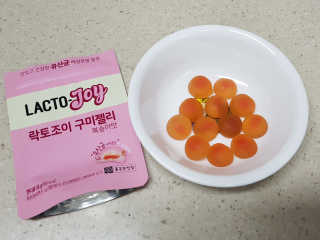 락토조이 구미젤리 복숭아맛 — 5점을 준 리뷰어가 2019년 10월 올린 사용 사진
