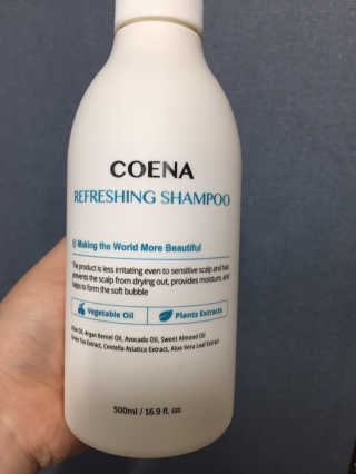 코에나샴푸 500ml — 4점을 준 리뷰어가 2019년 8월 올린 사용 사진