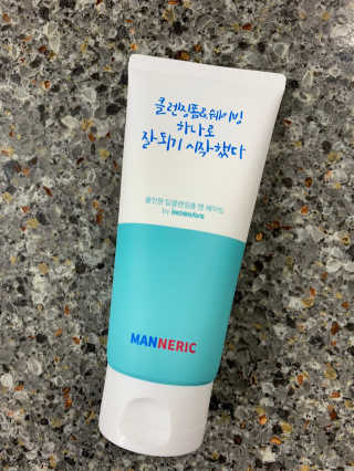 매너릭 올인원 딥클렌징폼 앤 쉐이빙 — 5점을 준 리뷰어가 2020년 2월 올린 사용 사진
