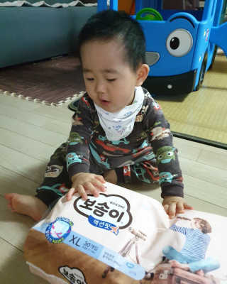 보솜이 액션핏 팬티형 — 5점을 준 리뷰어가 2019년 4월 올린 사용 사진