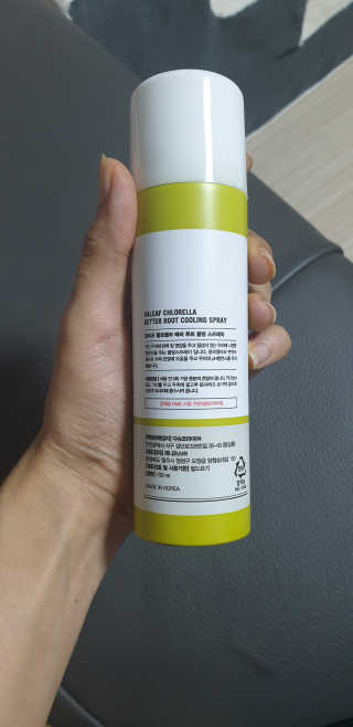 달리프 클로렐라 베러 루트 쿨링 스프레이 100ml — 5점을 준 리뷰어가 2019년 7월 올린 사용 사진