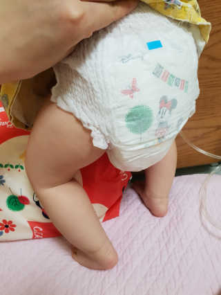 보솜이 베이비케어 팬티형 기저귀 — 5점을 준 리뷰어가 2019년 3월 올린 사용 사진