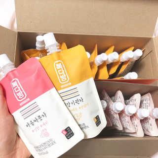 자연원 복다방 2종 100ml 10포씩 — 5점을 준 리뷰어가 2018년 12월 올린 사용 사진