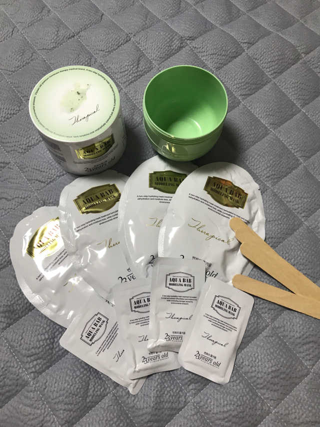아쿠아밥 모델링 마스크 리뷰 사진