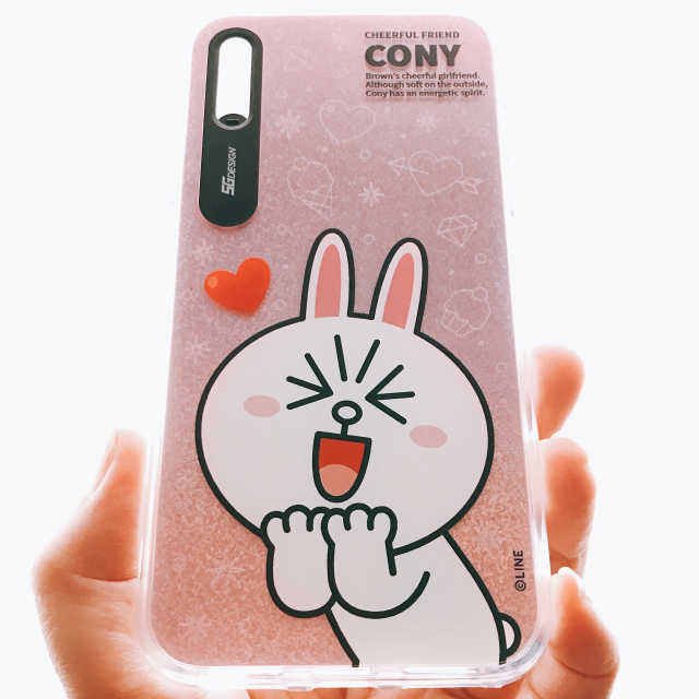 라인 친구 iPhone의 X 그래픽 라이팅 케이스 리뷰 사진