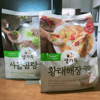 [풀무원] 사골곰탕국밥 황태해장국밥 — 5점을 준 리뷰어가 2018년 6월 올린 사용 사진