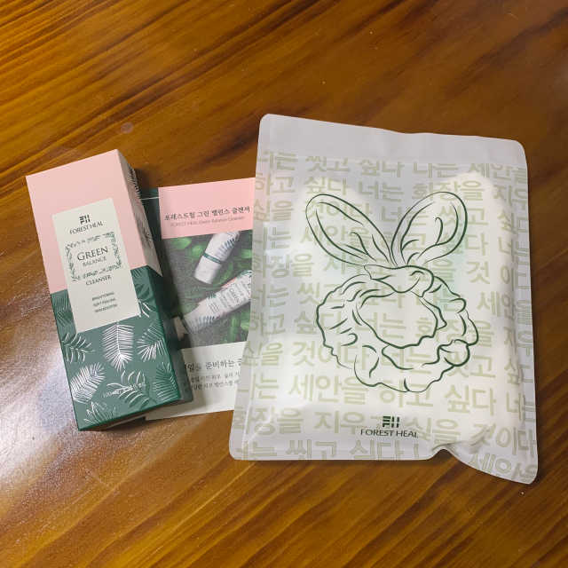 포레스트힐 그린 밸런스 클렌져 100ml + 토끼 헤어밴드 리뷰 사진