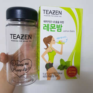 티젠 레몬밤 + 마이보틀 — 4.5점을 준 리뷰어가 2018년 7월 올린 사용 사진