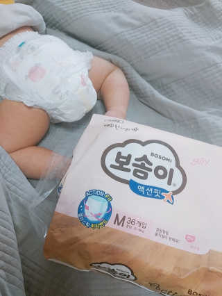 보솜이 액션핏 팬티형 — 5점을 준 리뷰어가 2019년 3월 올린 사용 사진