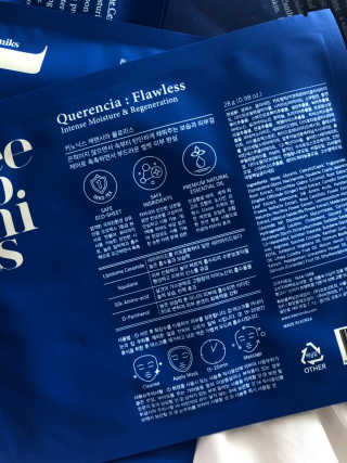 키노닉스 Querencia_Flawless 마스크팩 — 5점을 준 리뷰어가 2019년 4월 올린 사용 사진