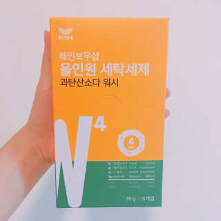 레인보우샵 올인원세탁세제,베이킹소다 스틱포6개입+세탁조클리너 — 4.17점을 준 리뷰어가 2018년 3월 올린 사용 사진
