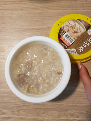 GS25 유어스 보양죽 — 5점을 준 리뷰어가 2018년 5월 올린 사용 사진