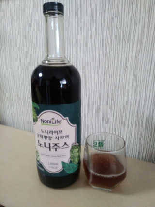 장수농가 남태평양 사모아 노니 원액 1L or 200mlx10팩 중 택 1 — 4.5점을 준 리뷰어가 2019년 1월 올린 사용 사진