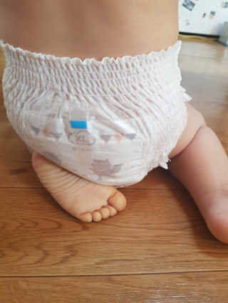보솜이 액션핏 팬티형 — 5점을 준 리뷰어가 2019년 3월 올린 사용 사진