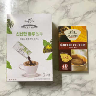 (주)쟈뎅 [쟈뎅] 클래스 신선한 하루 원두+여과지 SET — 4점을 준 리뷰어가 2019년 3월 올린 사용 사진