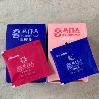 프롬바이오 홍쓰다스 아침,저녁 맞춤형 다이어트식품 14포+14포 — 4.5점을 준 리뷰어가 2019년 7월 올린 사용 사진