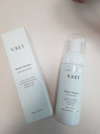 V.RET 브이렛 여성청결제 — 5점을 준 리뷰어가 2018년 7월 올린 사용 사진