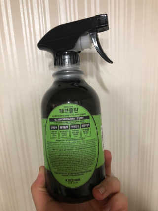 더블유드레스룸 페브클린 500ml — 5점을 준 리뷰어가 2018년 11월 올린 사용 사진