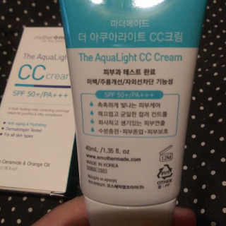 마더메이드 더 아쿠아라이트 CC크림 SPF50+ PA+++ — 5점을 준 리뷰어가 2019년 10월 올린 사용 사진