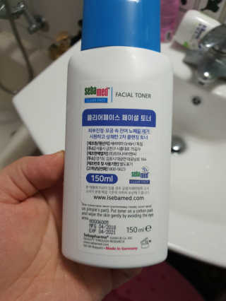 세바메드 클리어페이스 딥클렌징 페이셜 토너 — 4점을 준 리뷰어가 2020년 1월 올린 사용 사진