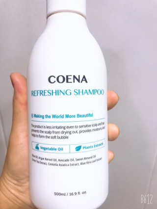 코에나샴푸 500ml — 5점을 준 리뷰어가 2019년 8월 올린 사용 사진