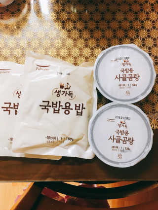 [풀무원] 사골곰탕국밥 황태해장국밥 — 5점을 준 리뷰어가 2018년 6월 올린 사용 사진