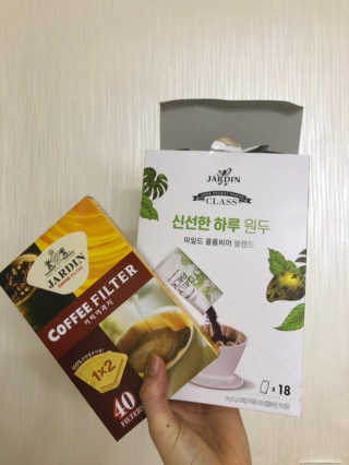 (주)쟈뎅 [쟈뎅] 클래스 신선한 하루 원두+여과지 SET — 3점을 준 리뷰어가 2019년 3월 올린 사용 사진