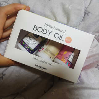 이네스네이쳐 천연 바디오일 미니 3종세트 50ml — 4.5점을 준 리뷰어가 2018년 5월 올린 사용 사진