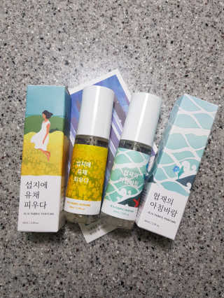 르플랑 제주 패브릭 퍼퓸 60ml 8종 — 5점을 준 리뷰어가 2018년 9월 올린 사용 사진