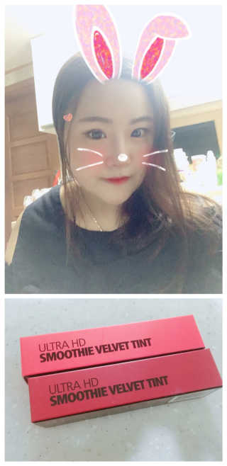 우드버리 울트라에이치디 스무디벨벳틴트 — 5점을 준 리뷰어가 2018년 7월 올린 사용 사진