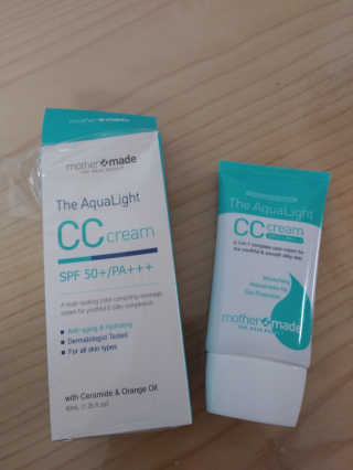 마더메이드 더 아쿠아라이트 CC크림 SPF50+ PA+++ — 5점을 준 리뷰어가 2019년 5월 올린 사용 사진