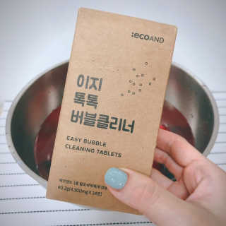 [에코앤드]이지톡톡 버블클리너 1종세척제 — 5점을 준 리뷰어가 2019년 6월 올린 사용 사진
