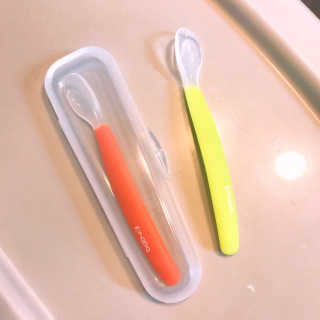 [베이비앤아이] 이유식 실리콘 스푼 — 5점을 준 리뷰어가 2019년 8월 올린 사용 사진