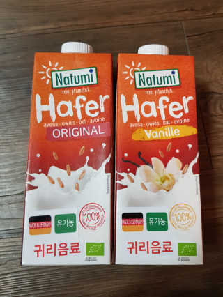 나투미 귀리음료 오리지날 1L + 바닐라 1L — 5점을 준 리뷰어가 2019년 2월 올린 사용 사진