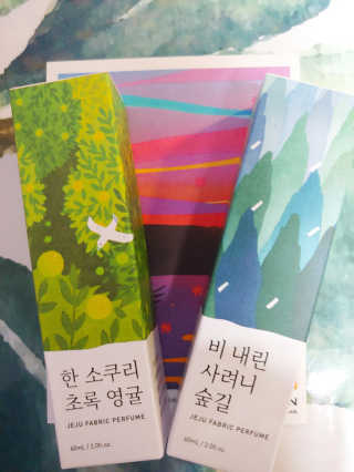 르플랑 제주 패브릭 퍼퓸 60ml 8종 — 5점을 준 리뷰어가 2018년 10월 올린 사용 사진