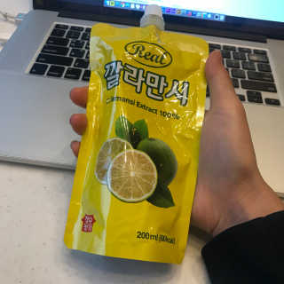 장수농가 리얼깔라만시 — 5점을 준 리뷰어가 2018년 4월 올린 사용 사진
