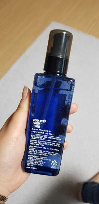 다슈코리아 다슈 맨즈 아쿠아 딥 포텐 토너 153ml — 5점을 준 리뷰어가 2019년 7월 올린 사용 사진