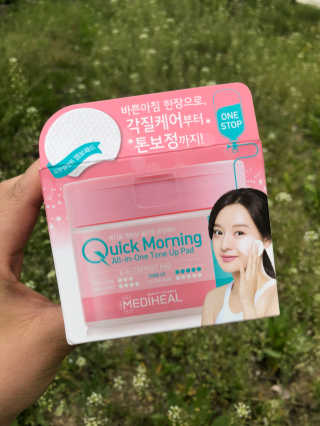 메디힐-퀵모닝 올인원 톤업패드 — 5점을 준 리뷰어가 2019년 5월 올린 사용 사진