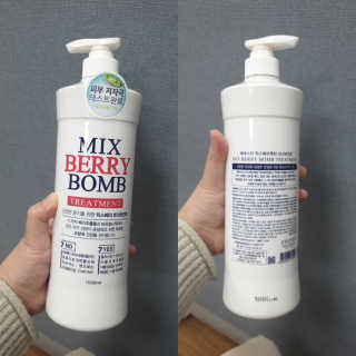 (주)에네스티 믹스베리 폭탄 트리트먼트 1000g — 5점을 준 리뷰어가 2020년 1월 올린 사용 사진