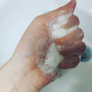 비알티씨 V10 파우더 클렌징 티백 2종 — 5점을 준 리뷰어가 2019년 2월 올린 사용 사진