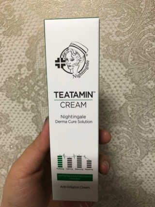 나이팅게일 티타민 크림 리뉴얼 — 3.17점을 준 리뷰어가 2018년 4월 올린 사용 사진