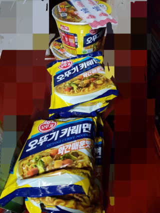 오뚜기카레면 2차 모집 — 3점을 준 리뷰어가 2019년 2월 올린 사용 사진