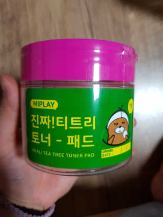 미플레이 진짜 티트리 토너 패드 — 5점을 준 리뷰어가 2018년 11월 올린 사용 사진