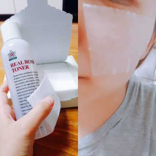 크리스마(CHRISMA) [크리스마] 토너뱉는 1/3 화장솜+로즈토너 — 5점을 준 리뷰어가 2017년 7월 올린 사용 사진