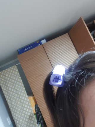 유닉스 USB 충전식 헤어롤 슈가핀 26mm — 4.5점을 준 리뷰어가 2020년 3월 올린 사용 사진