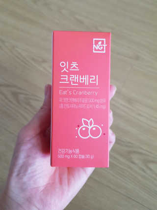 네츄럴굿띵스 잇츠 크랜베리 1병 30일분 — 5점을 준 리뷰어가 2019년 10월 올린 사용 사진