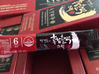 메이준뉴트리 박경호의 홍삼활력스틱 10ml x 30포 — 5점을 준 리뷰어가 2020년 2월 올린 사용 사진