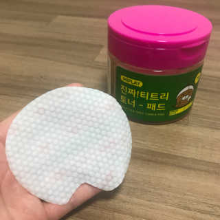 미플레이 진짜 티트리 토너 패드 — 4.5점을 준 리뷰어가 2018년 11월 올린 사용 사진